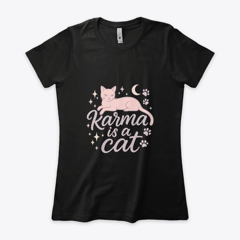 Karma Is a Cat Pastel Art Gift