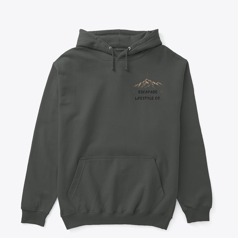 The Outdoorsy Explorer Hoodie Dark Heather Camiseta Front