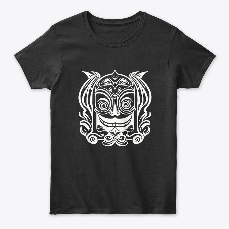 Smiling Face Tribal Design
