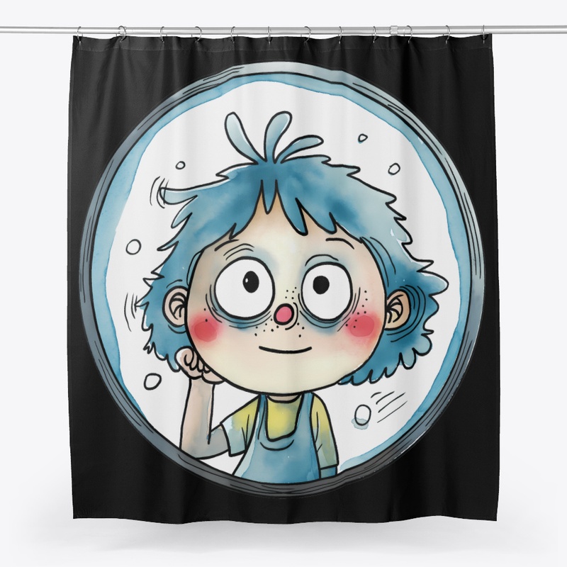 Smiling child inside a circle