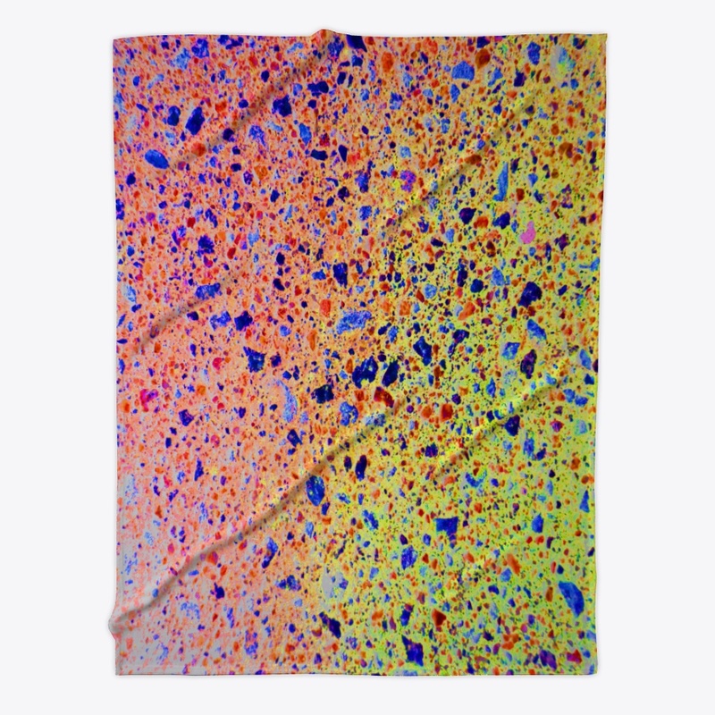 pink yellow blue splotchy