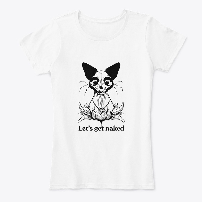 Let's Get Naked - Split Sphynx Cat Skull