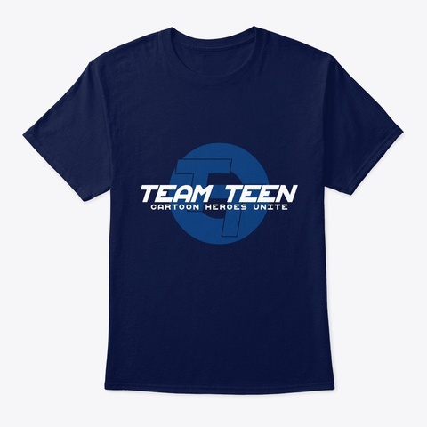 Team Teen Logo Navy T-Shirt Front