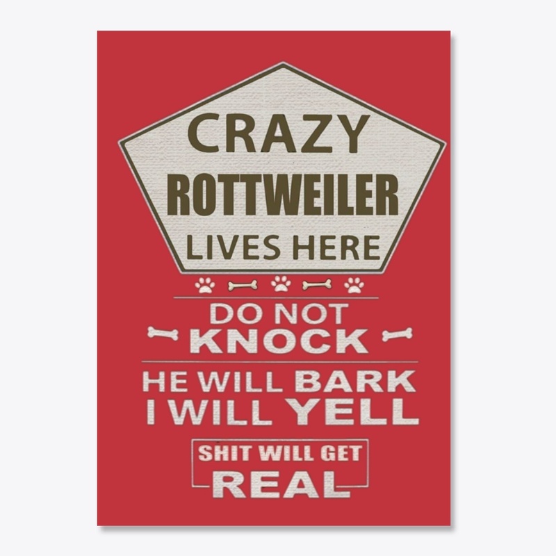 Rottweiler Warning Sign