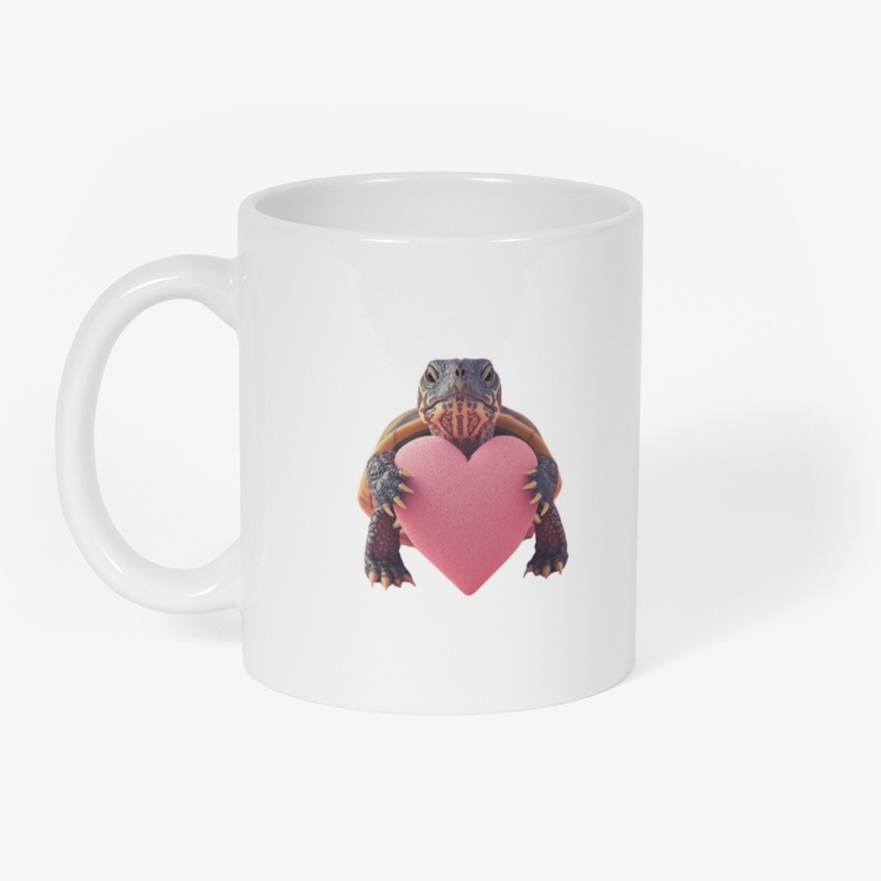 Love & Affection Turtle Holding Heart