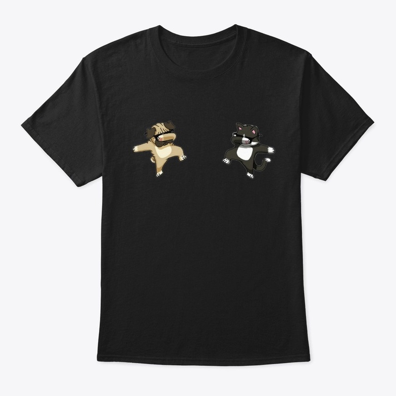 Dog And Cat Dapping /Animal lover design