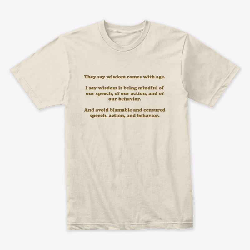 Wisdom is being mindful