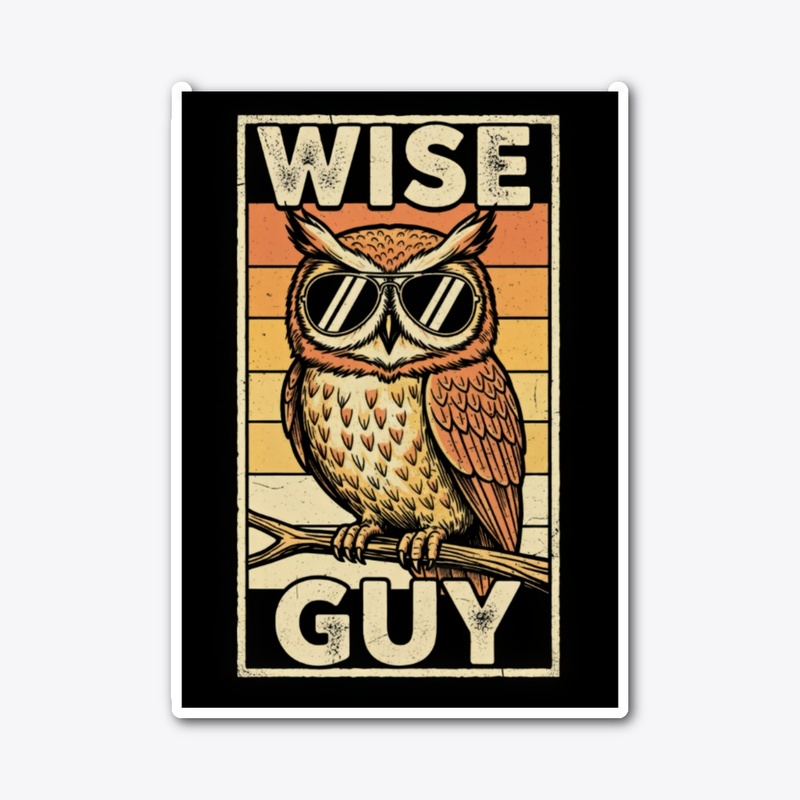 Wise Guy Retro Owl Tee
