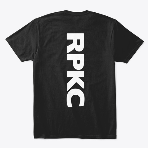 Rpkc Bushido Code T (White Text) Black T-Shirt Back