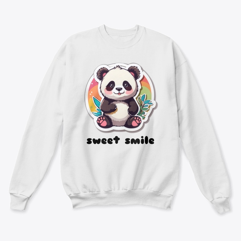 panda's shy smile