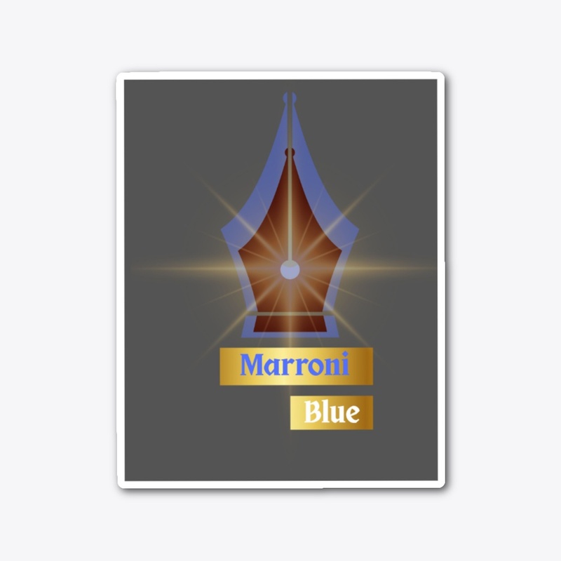 Marroniblue sticker