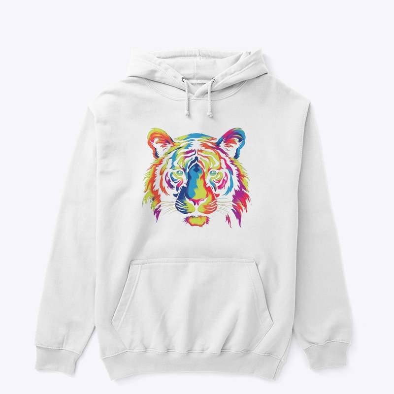 Roar style : White Tiger Face Tee shirt