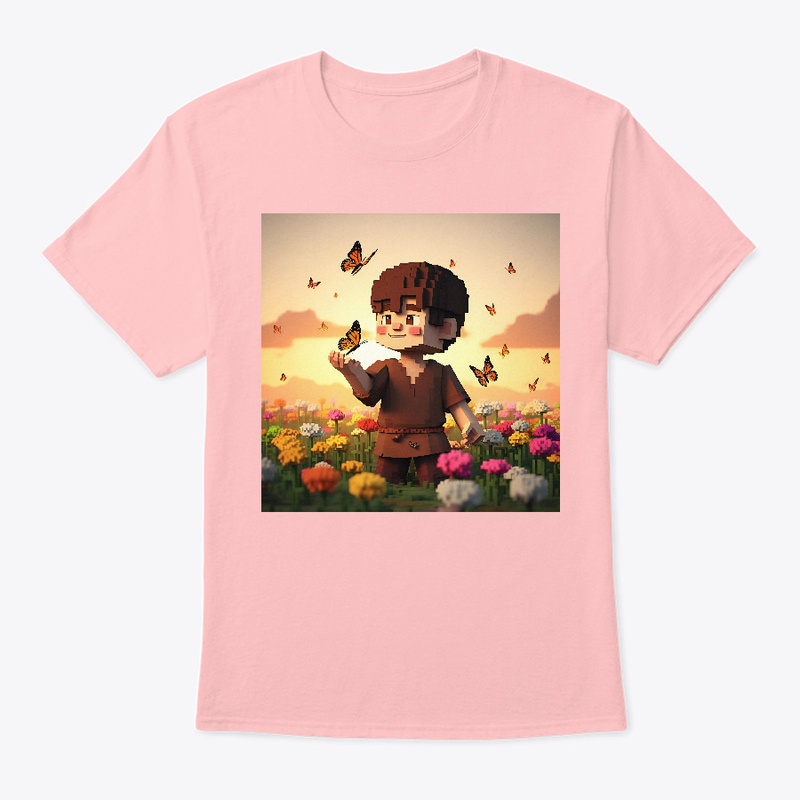 T-shirt (boy playing with butterflies)