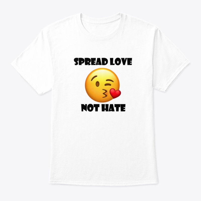 Spread Love Not Hate Blow Kiss Emoji 1