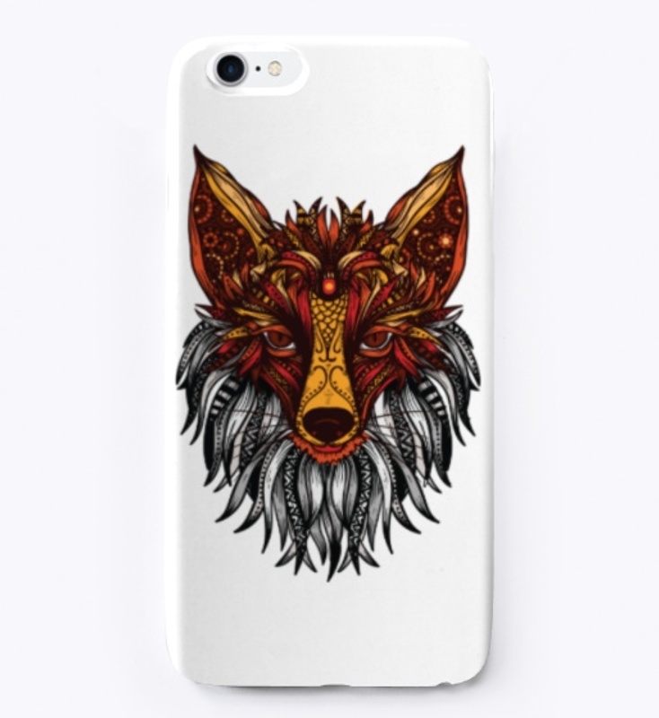 Mandala Pattern Hippie Tribal Fox Gift