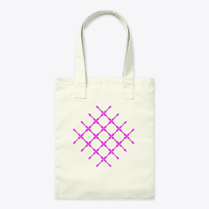 Floral Geometric Pattern Pink Petals