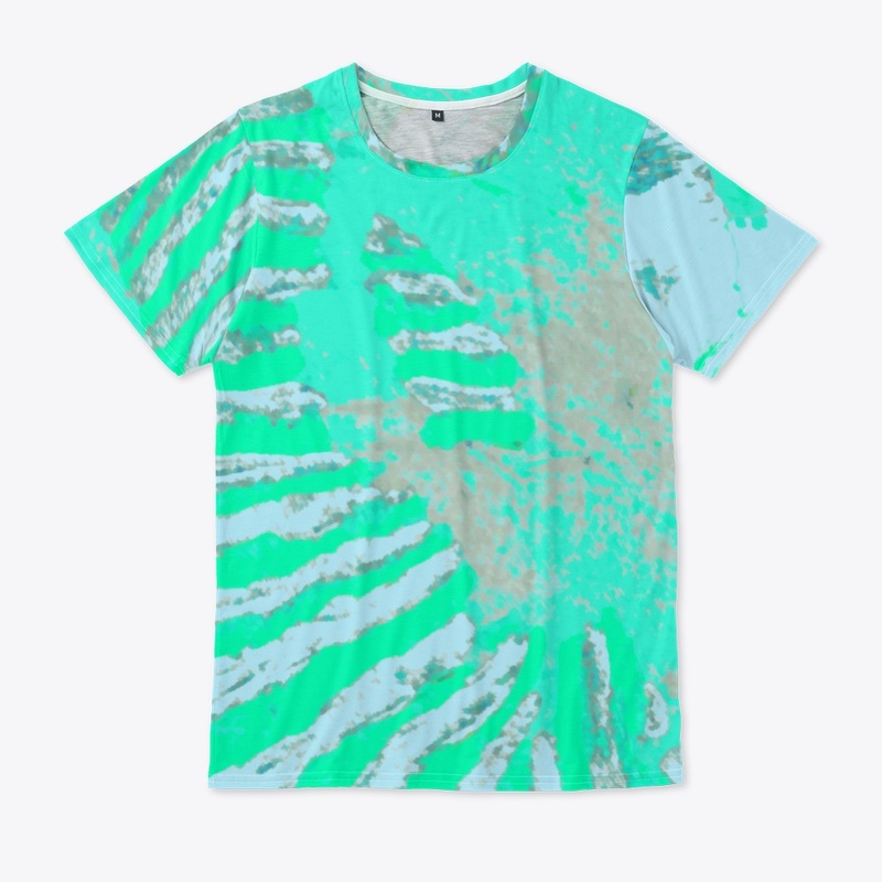 Aqua Mint Tides Abstract