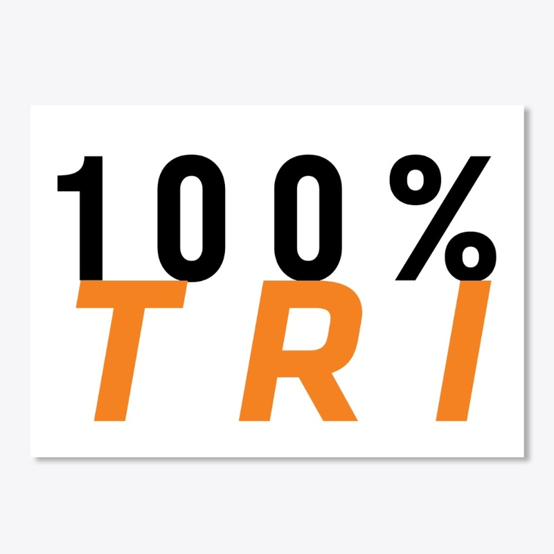 100% TRI STICKERS