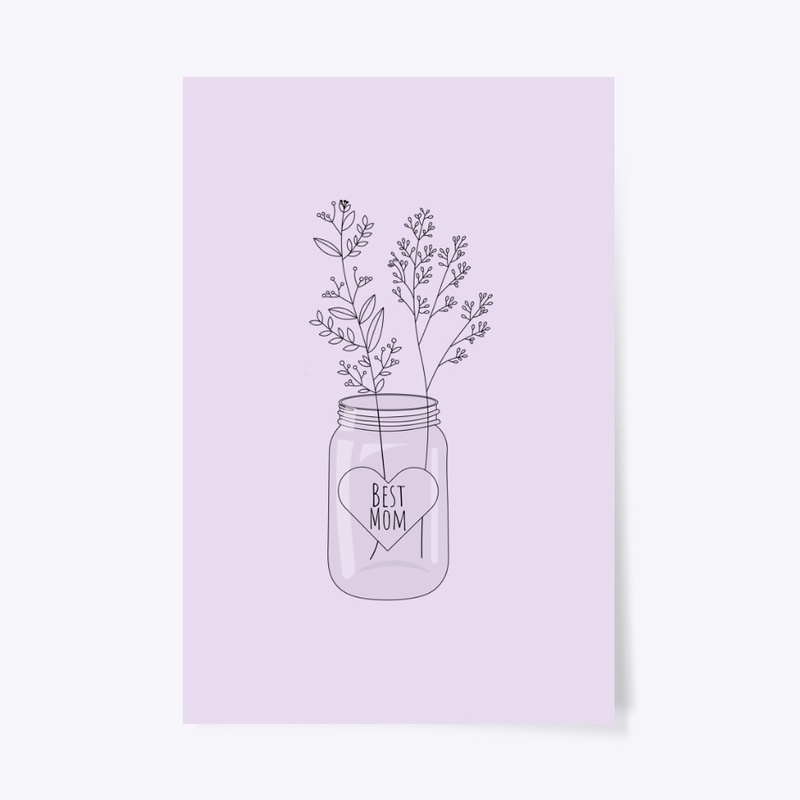 Flower Jar Illustration