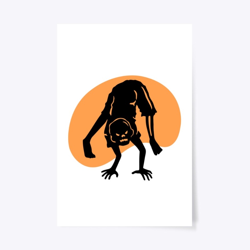 Vintage Orange Sunset Creature Tee