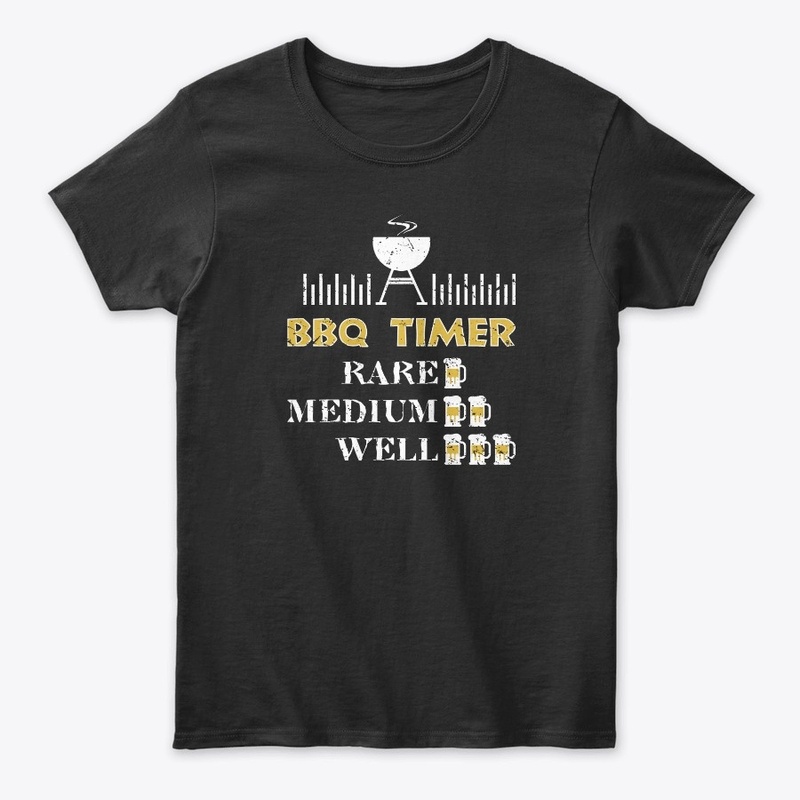 BBQ Timer Barbecue Shirt Funny Grill Gri