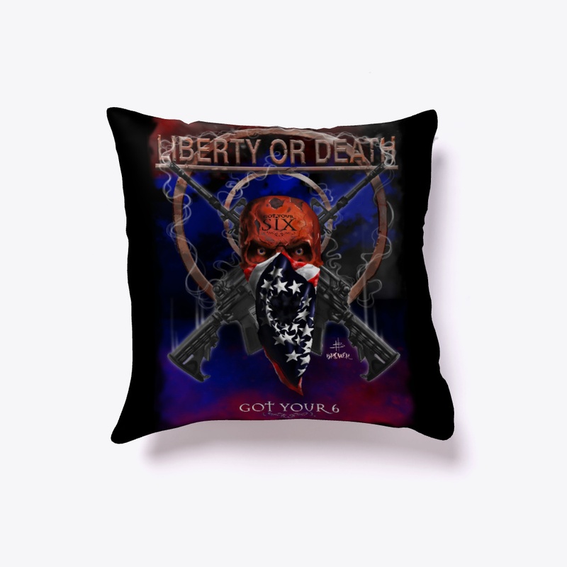 LIBERTY OR DEATH Indoor Pillow