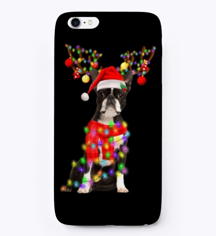 Funny Christmas Boston Terrier 