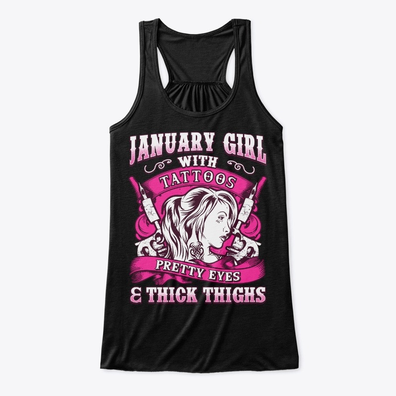 January Girl With Tattoos, Pretty Eyes
