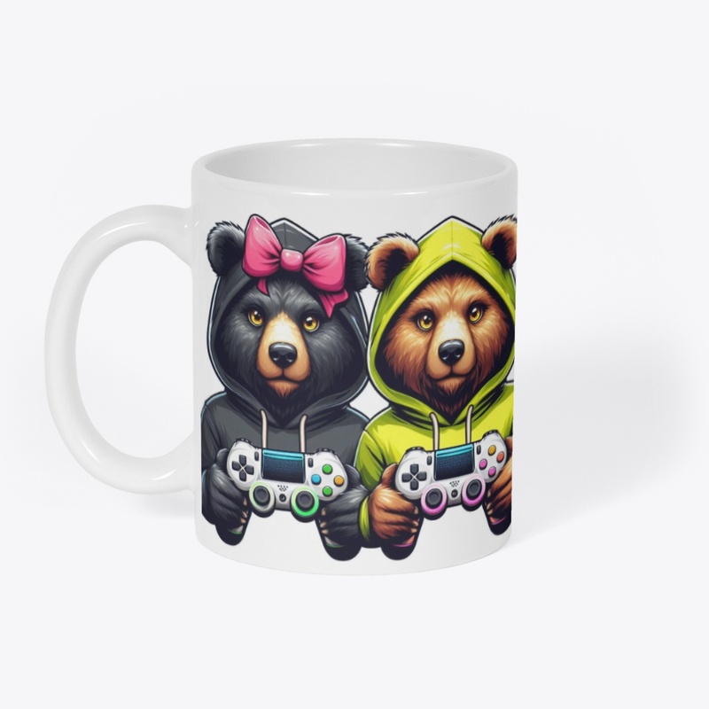 His and hers gaming bear