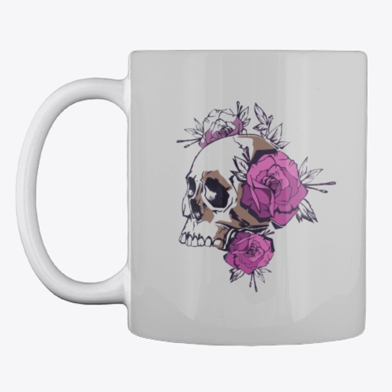 Rose and Skull Tattoo Inspired Design