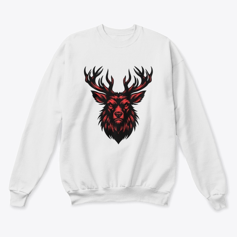 Powerful Angry Deer Artwork