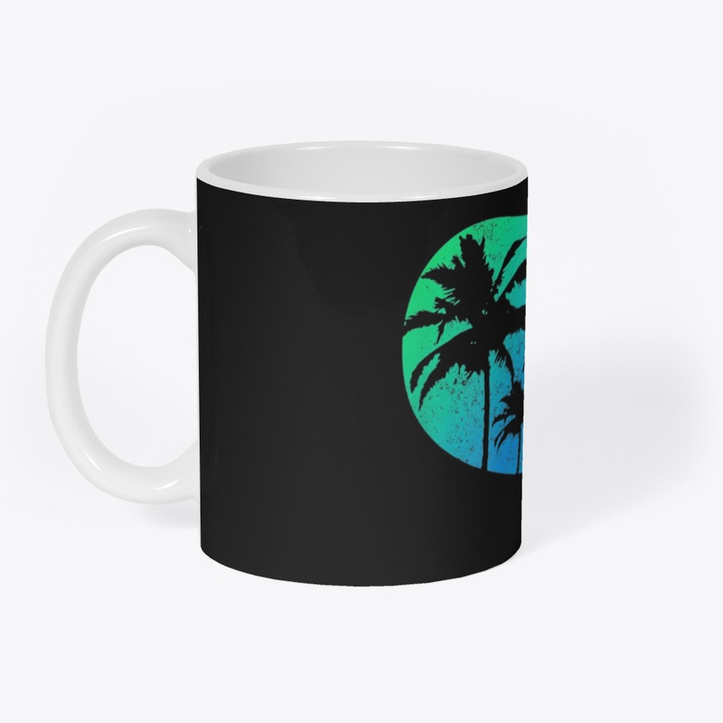 Cali Girl Heart Palm Trees Summer