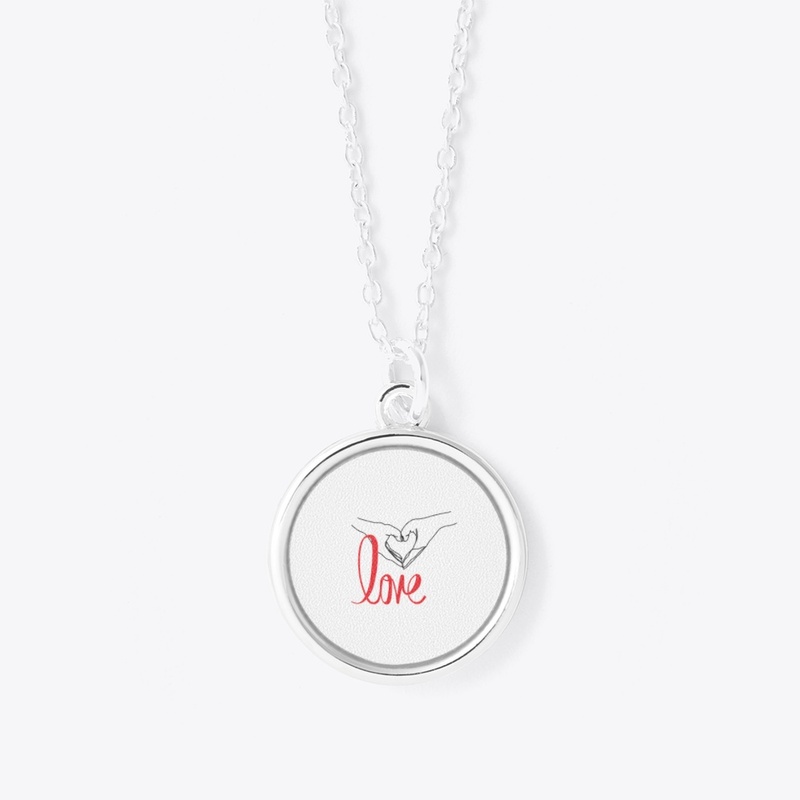Amazing love printed necklace 