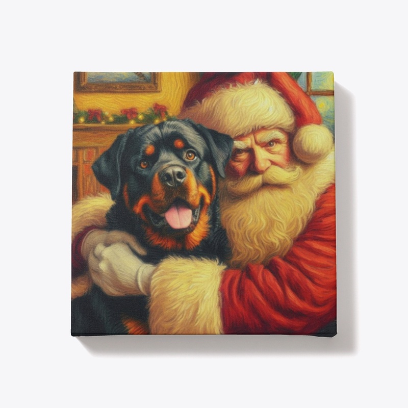 Rottweiler & Santa