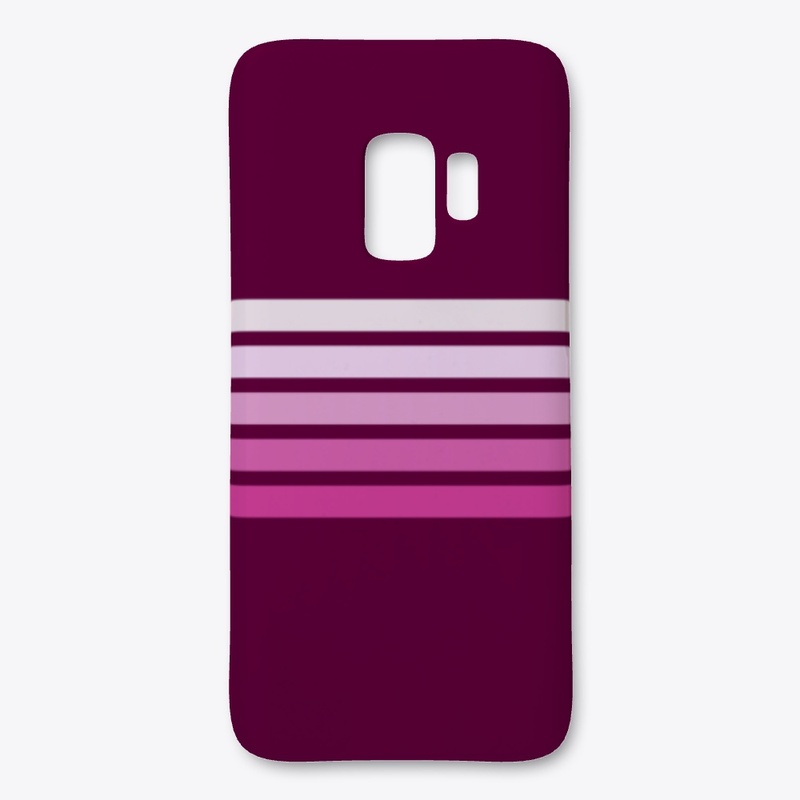 Classic Cherry Colored Retro Stripes
