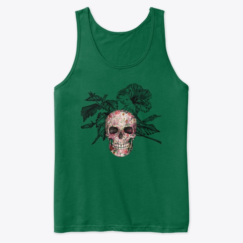 floral skull