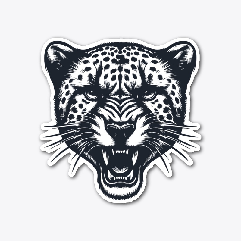 Majestic Angry Cheetah Design