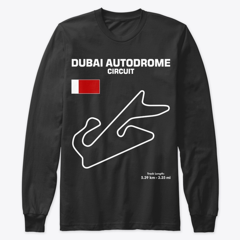Dubai Race Track Autodrome outline shirt