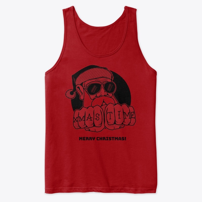Christmas tank top bad Santa