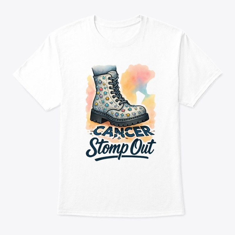 Stomp Out Cancer Boot Art