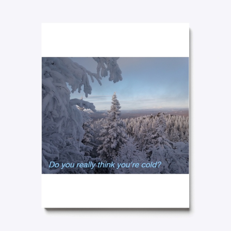 Beach towel. Magical winter landscape.
