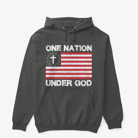 One Nation Under God Dark Heather T-Shirt Front