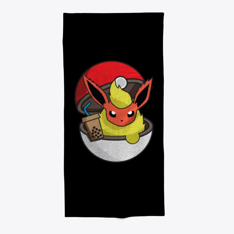 Flaming fox with coffee energy