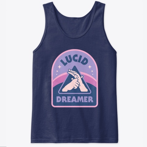 Lucid Dreamer Tank Top Navy Camiseta Front