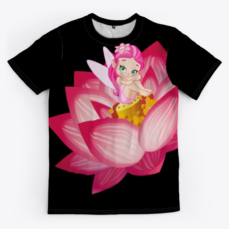 Cute Fairy Water Lily Design
