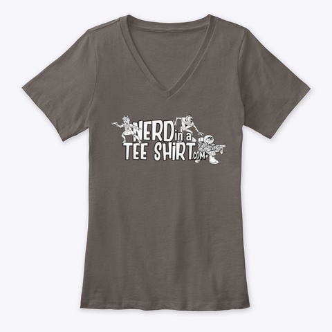 Nerd In A Tee Shirt Asphalt T-Shirt Front
