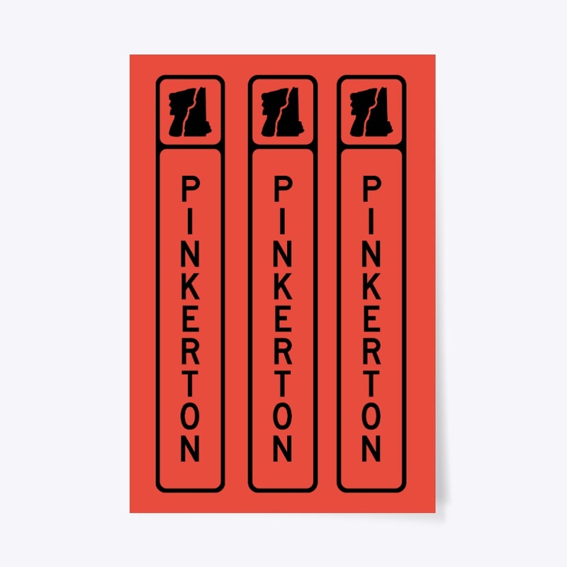 Pinkerton NH Town Line Signs Black