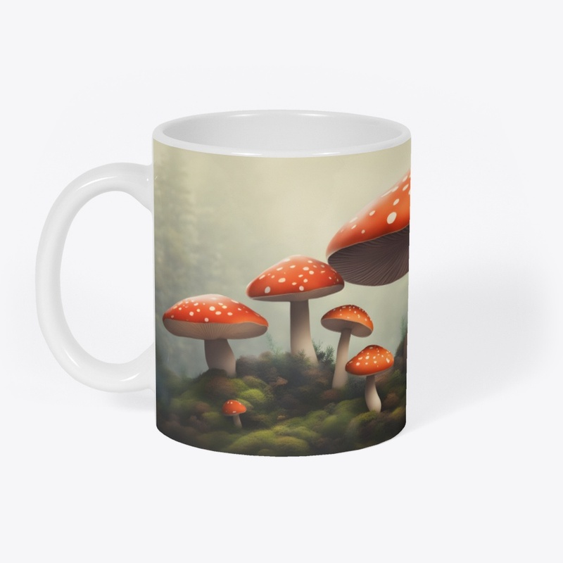 Red Mushroom white dots 