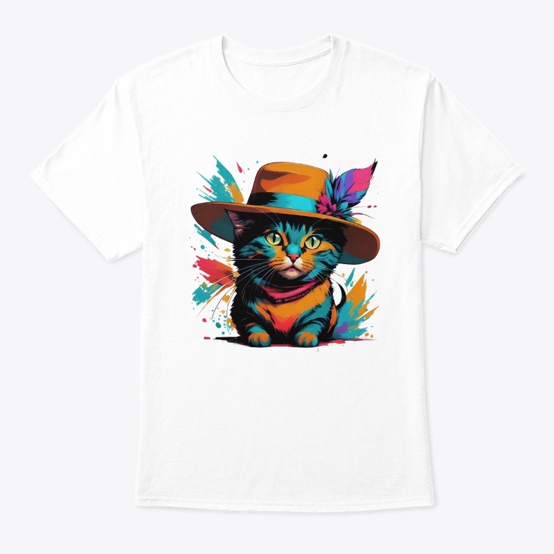 cat wear hat 