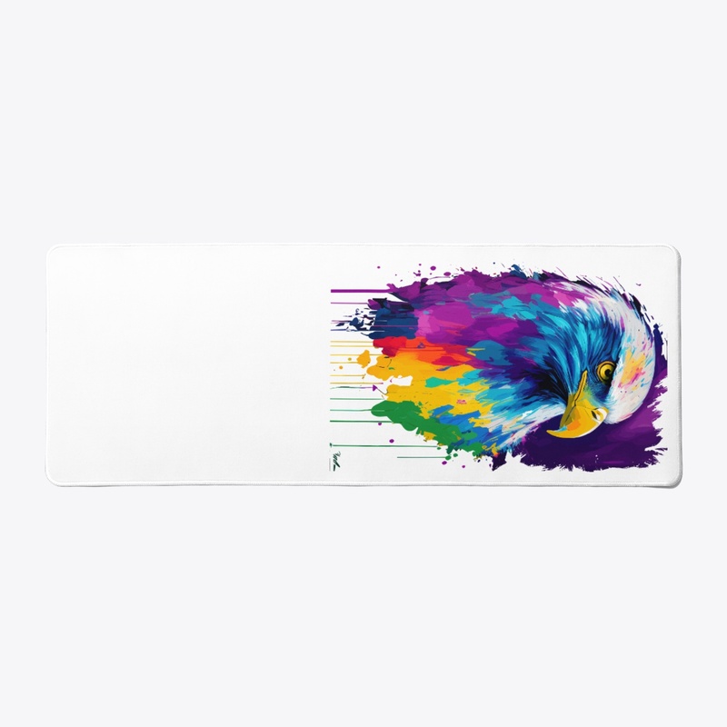 Colorful Vibrant Eagle | Rightward look